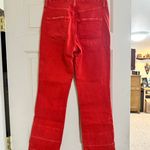 AMO Stix Crop Jeans Red Size 26 Photo 1