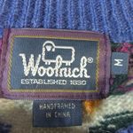 Woolrich Mohair Wool Blend Cardigan Paisley Artic Blue Heather Handframed Medium Photo 5