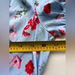 Rihoas blue flower print Midi dress puff sleeve lightweight flowy M Size M Photo 4