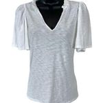 Nation Ltd Tierra Flirty Flutter Sleeve Tee in White Photo 0