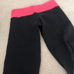 Lululemon  Black Crop pants with Pink band Photo 3