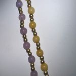 Vintage Set of Two‎ Glass Bead Necklaces Purple Photo 2