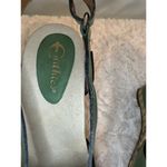 SANDALS GREEN EARTHICS STRAPPY CORK WEDGE SIZE 7 Photo 2