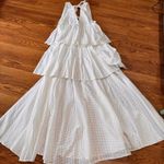 RHODE white Leela Tiered Long Chanderi DRESS MIDI SIZE small Photo 9