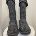 UGG  Classic Cardy Knit Boots Women’s Size 7 Gray Tall Sweater Style Photo 2