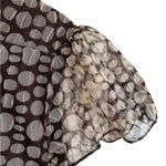 Lane Bryant Top Blouse Size 14/16 V-Neck Brown Empire Waist Peasant Cottage NWT Photo 2