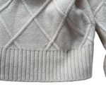 Tuckernuck Pomander Place Pam Pom Pom Argyle Sweater in Cream, Size Large Photo 9