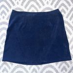 XOXO Navy Blue Velour Short Mini Skirt Medium Photo 0