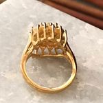 Cocktail Ring Sparkle Galore Size 6 Gold Photo 7