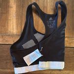 Adidas  Black and White Performance Sports Bra Photo 6