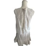 BCBGMAXAZRIA White Eyelet Swing Top Dress SIze 6 Photo 7