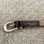 Brighton Vintage Brown Alligator Belt Photo 2