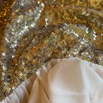 Alythea Sequin Formal Flowing Flared Cocktail Dress Photo 2