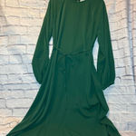Chic Forest Green Long Sleeve Dress Size XL Photo 0