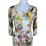 Allen Solly Floral Bird Print Midi Dress Cottagecore Garden Party Long Sleeve M Size M Photo 1