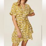 All Saints Frankie Oniyuri Mini Dress Yellow size US 4 UK 8 $219 Photo 2