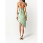 Alice + Olivia  Harmony Asymmetrical Satin Slip Dress Sz 10 Photo 4