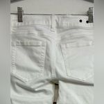 CAbi  #5490 White Slim Boyfriend Woodstock Embroidered Floral Jeans Size 2 EUC Photo 7