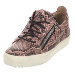 Giuseppe Zanotti May London Leather Sneaker Pink Snake Print Leather Sneaker 38 Photo 0