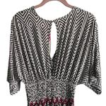 Cristinalove  Maxi Dress Wrap Style XL Zigzag Geometric Pattern Stretch Photo 7