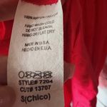 Lani Pink Deep Double Vneck Tank Top Bubble Bottom Tunic Soft Size Small Photo 1