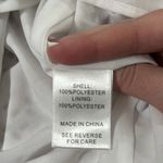 Lucy Paris  Strappy White Midi Dress, Pleated skirt and Geometrical Print sz XS Photo 11