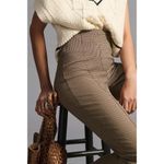 Anthropologie | Favorite Daughter The Suits You Split Hem Plaid Legging Pants Brown Size 8 Photo 1