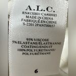 ALC Frank A.L.C. Vegan Leather Wide Leg Pants Size 6 Cream Photo 5