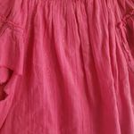 Karina Grimaldi  Pink Ruffle Tassel Top and Key Hole Blouse Size Medium Preppy Photo 8