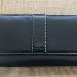 Coach Long Leather Wallet, Black, Classic Style Photo 0