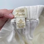 Parisian Signature Linen Pants Womens Sz M Cream Beachy Trouser Lined Lagenlook Photo 11