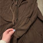 Triple Five Soul Full Zip Waffle Knit Hoodie Brown Size M Photo 3