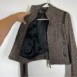 Karen Millen Silk Wool Blend Tweed Jacket Size 8 Photo 2