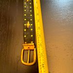 Green and Gold suede Studded Belt Photo 14