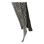 AQUA Black/White Printed Maxi Dress, Large Photo 3