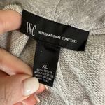 Inc international  Concepts Grey Diagonal Full Zip Sweater Jacket Women's XL Photo 3