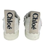 Chloé Chloe Lauren Crochet Sneakers in White Photo 10