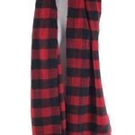 J.Crew Scarf Wrap Fringe Buffalo Plaid Red Black Rectangle 83x15.5 Photo 0