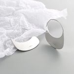 Boutique NEW Solid Large Hoop Earrings |‎ White Gold over 925 Sterling Silver Photo 5