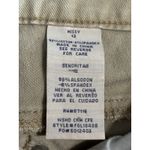 Faded Glory  Khaki Tan‎ Missy Capri Pants Size 12 Mid Rise Pockets Stretch Zip Photo 3