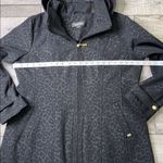 Ellen Tracy  Black Leopard Print Rain/Trench Coat Photo 6