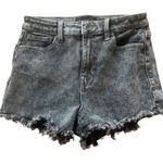 Kendall Kylie Womens High Rise Distressed Black Denim Shorts The Drifter Size 27 Gray Photo 0