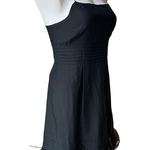 Juicy Couture Feather Hem Black Silk Dress, Sz 2 Photo 5