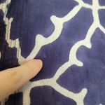 Roberta Roller Rabbit  NAVY WHITE ABSTRACT PRINTED LIGHTWEIGHT POPOVER BLOUSE L Photo 2