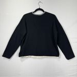 Eileen Fisher  Black Full-Zip Cardigan Sweater Jacket Size Medium Organic Cotton Photo 4