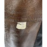 Vintage 60's 70's Reed Sportswear Leather Jacket Brown Coat Men's Made USA Size L Photo 3