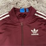 Adidas originals supergirl track jacket XS in maroon/burgundy Photo 2