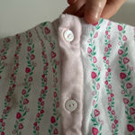 Roller Rabbit Heart Vine Nessa Cardigan in Rose Pink Size Medium Pima Cotton Photo 9