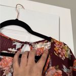 Rewind  Floral Burgundy Romper Summer Spring Breathable Photo 3