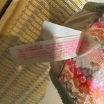 PINK - Victoria's Secret  Pastel Chevron Stripes Lace Bandeau Color Bleed Medium M Photo 13